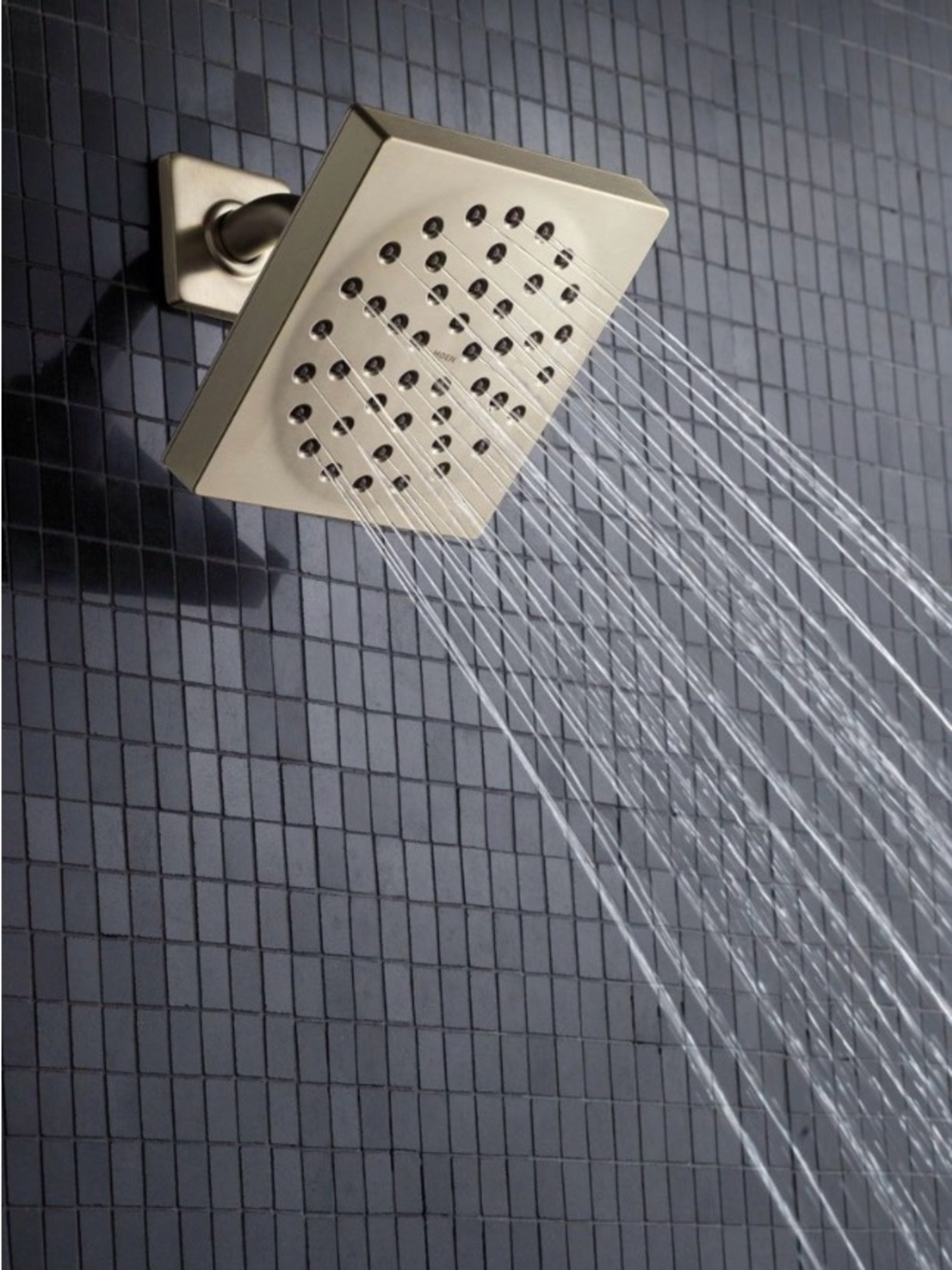 Moen Brushed Nickel Square Rainfall Shower Head